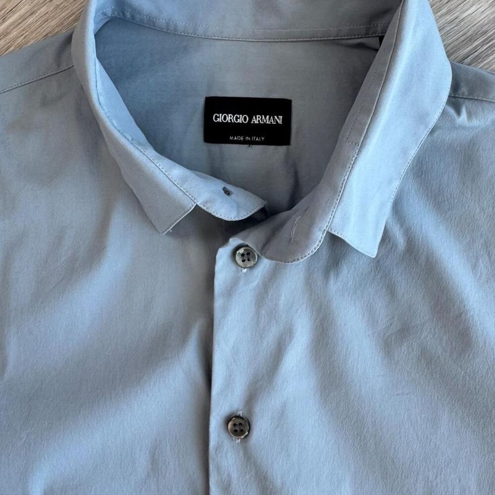 Giorgio-armani Men's Blue Shirt - Picture 2 of 8